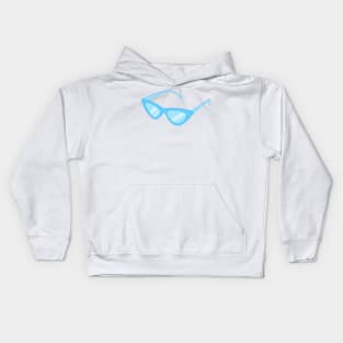 Light blue sunglasses Kids Hoodie